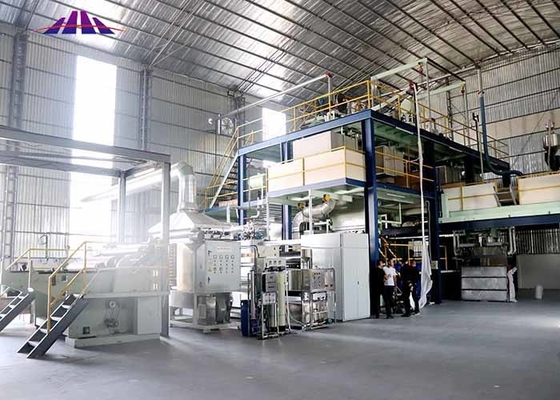 qualidade alta velocidade não tecida da máquina da tela de 120gsm 4m PP Spunbond fábrica